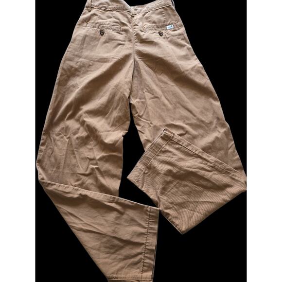 Womens Levis Waterless Brown Pleated W23 L30 Pockets EUC - Picture 6 of 16